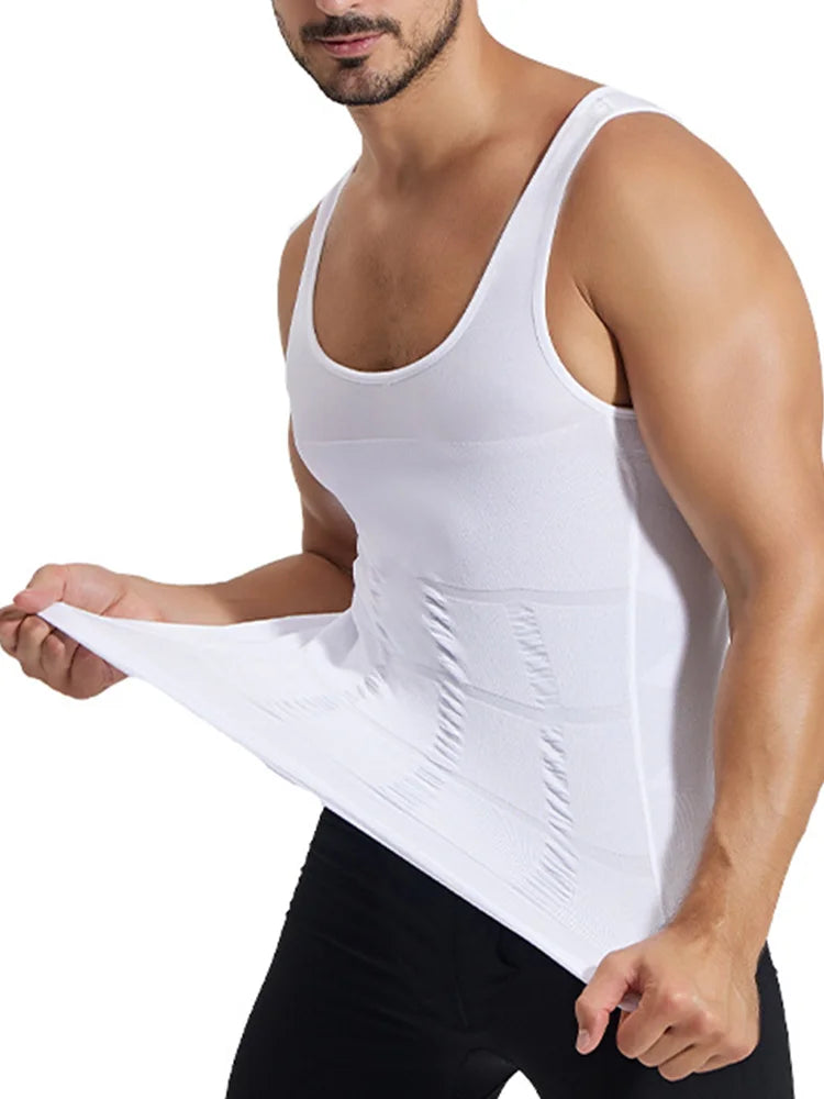Men’s Slimming Body Shaper Chest Compression Shirt