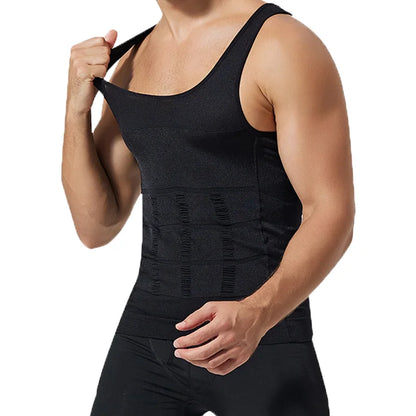 Men’s Slimming Body Shaper Chest Compression Shirt