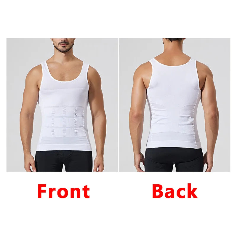 Men’s Slimming Body Shaper Chest Compression Shirt